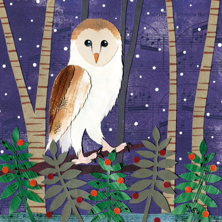 Winter Owl by Victoria Whitlam Pack of 8 Charity Christmas Cards