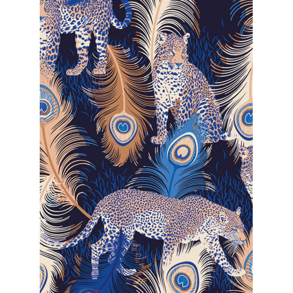 Matthew Williamson Leopards Blank Greeting Card with Envelope - Bee's Emporium