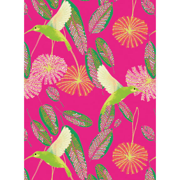 Matthew Williamson Hummingbirds Blank Greeting Card with Envelope - Bee's Emporium
