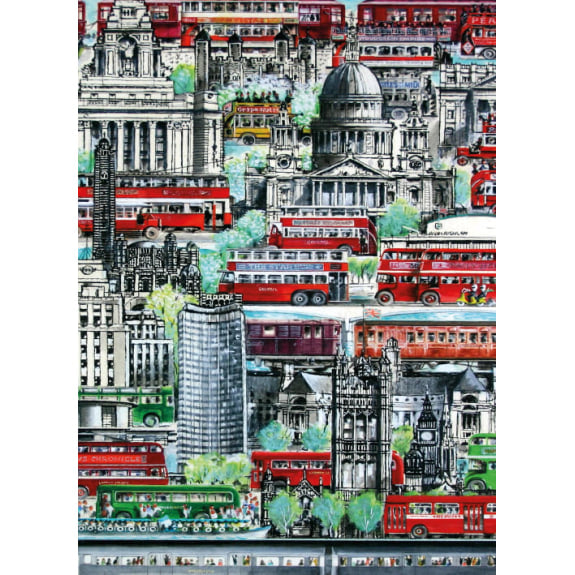 Transport for London - City of London Blank Greeting Card with Envelope - Bee's Emporium