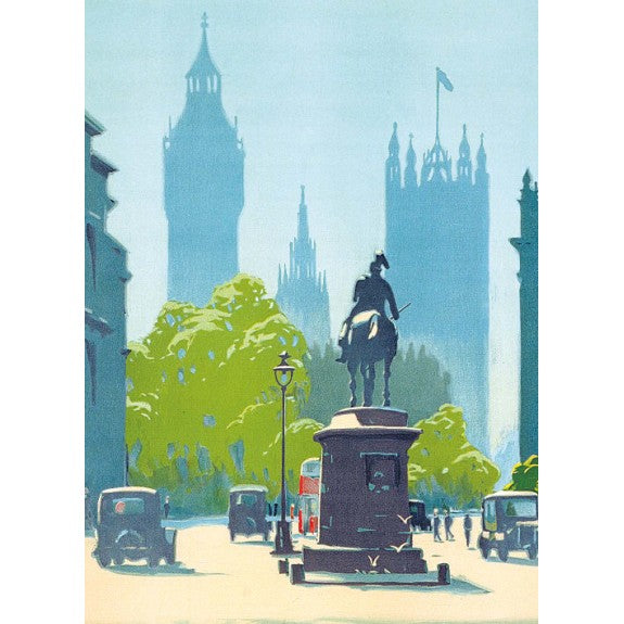 Transport for London - Houses of Parliament Blank Greeting Card with Envelope - Bee's Emporium
