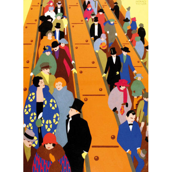 Brightest London is Best Reached by Underground Blank Greeting Card with Envelope - Bee's Emporium