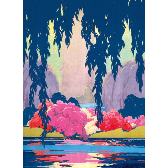 Kew Gardens by Underground Blank Greeting Card with Envelope - Bee's Emporium