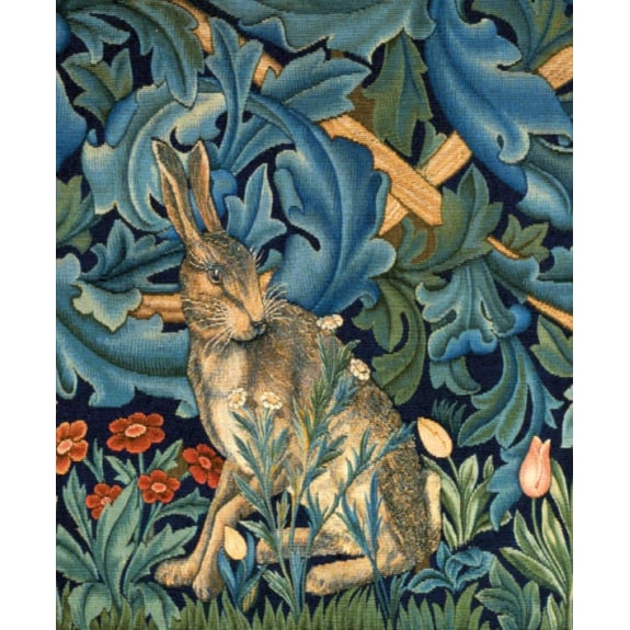 V&A The Hare from The Forest Tapestry Blank Greeting Card with Envelope - Bee's Emporium