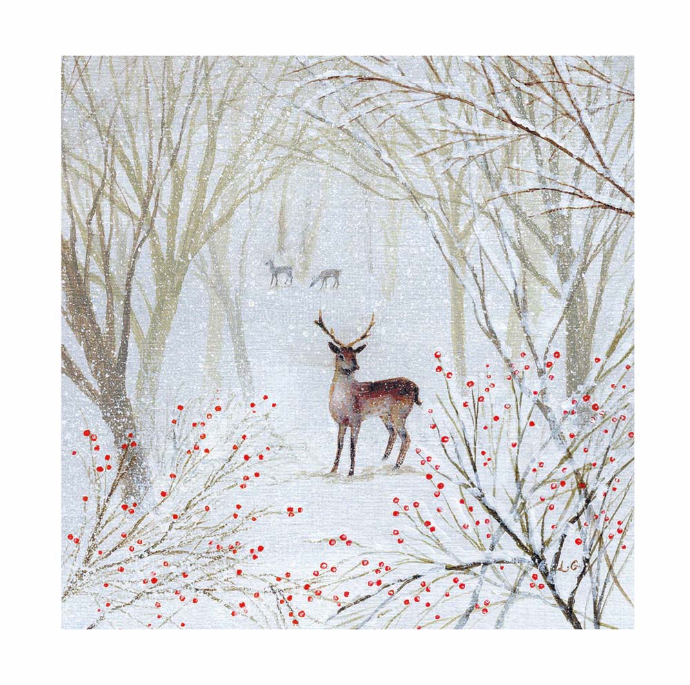 Winter Walks by Lucy Grossmith Box of 20 Christmas Cards - Bee's Emporium