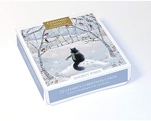 Snowy Paws Box of 20 Charity Christmas Cards - Bee's Emporium