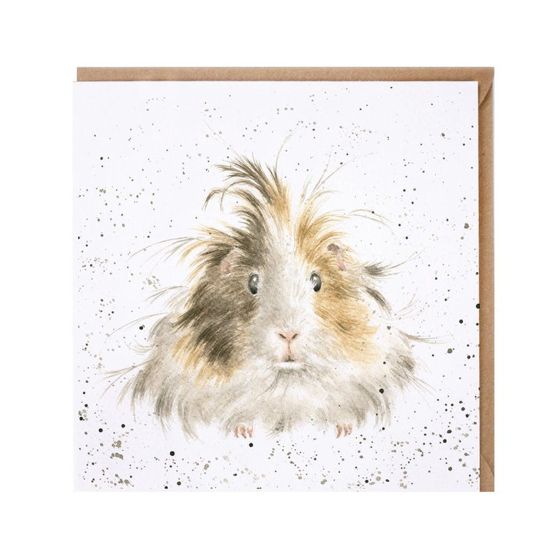 The Country Set - 'Style Queen' Guinea Pig Blank Greeting Card with Envelope