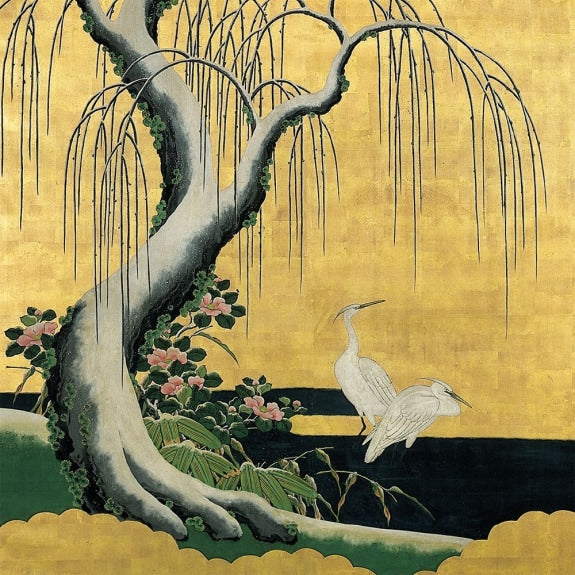 Japanese Herons 8 Square Notecards Wallet - Bee's Emporium