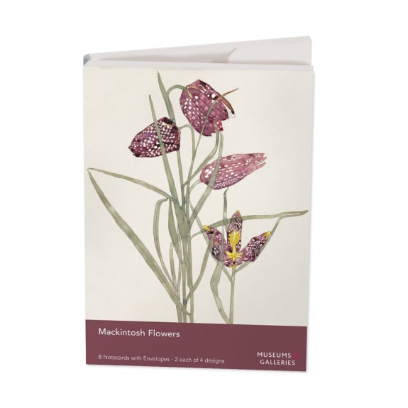 Mackintosh Flowers 8 Rectangle Notecards Wallet - Bee's Emporium
