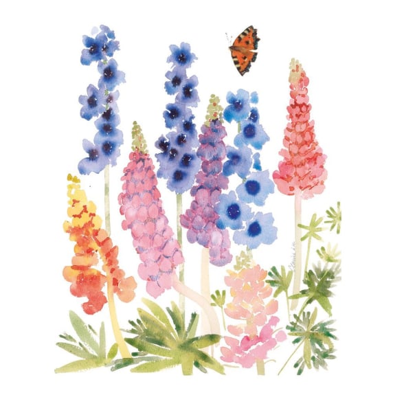 Flower Studies 8 Rectangle Notecards Wallet - Bee's Emporium