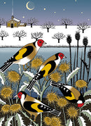 Goldfinch Garden by Cressida Bell Pack of 8 Charity Christmas Cards