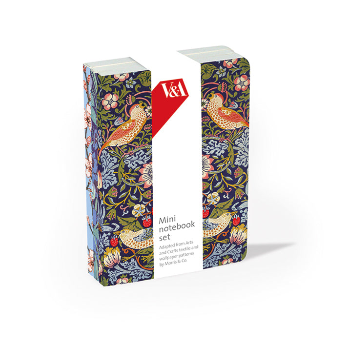 V&A Arts & Crafts 3 Mini Notebooks Set