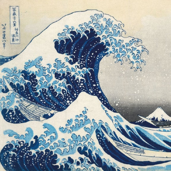 The British Museum Hokusai Wave 8 Mini Notecards Wallet with Envelopes
