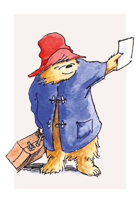Paddington Bear 20 Mini Notecard Cube - Bee's Emporium