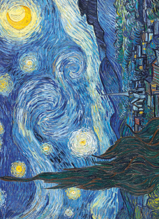 Vincent Van Gogh at Night 8 Rectangle Notecards Wallet - Bee's Emporium