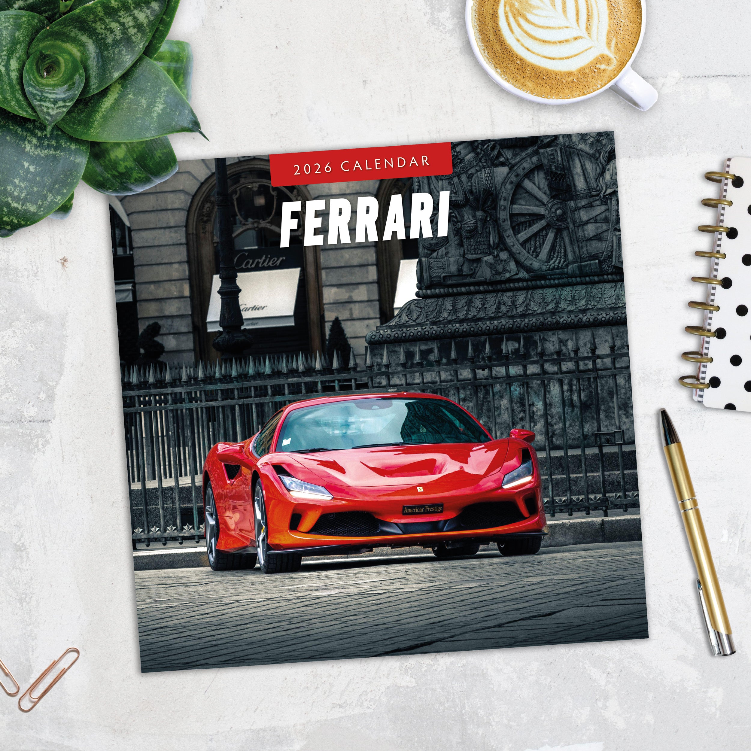 Ferrari 2026 Square Wall Calendar