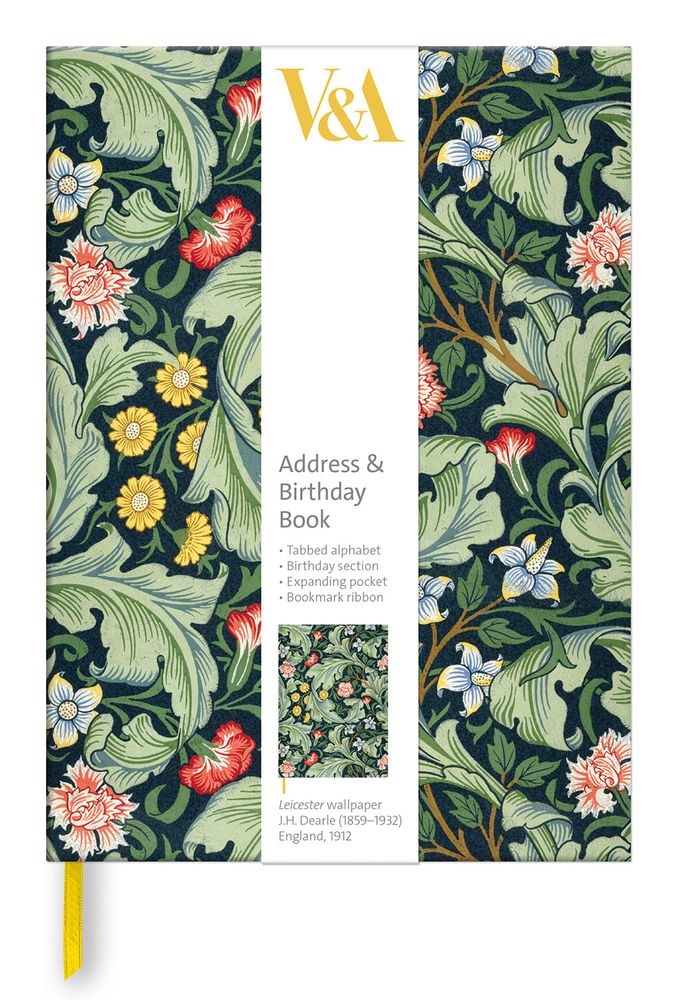 V&A Leicester Wallpaper Address & Birthday Book