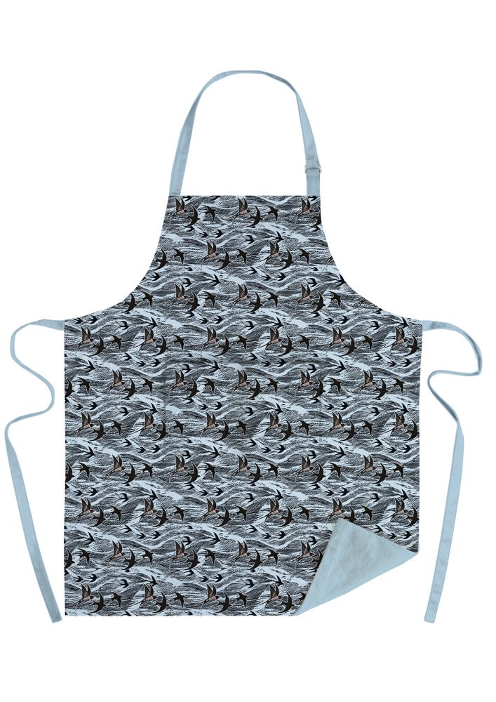 Angela Harding Swallows and Sea Organic Cotton Adjustable Apron