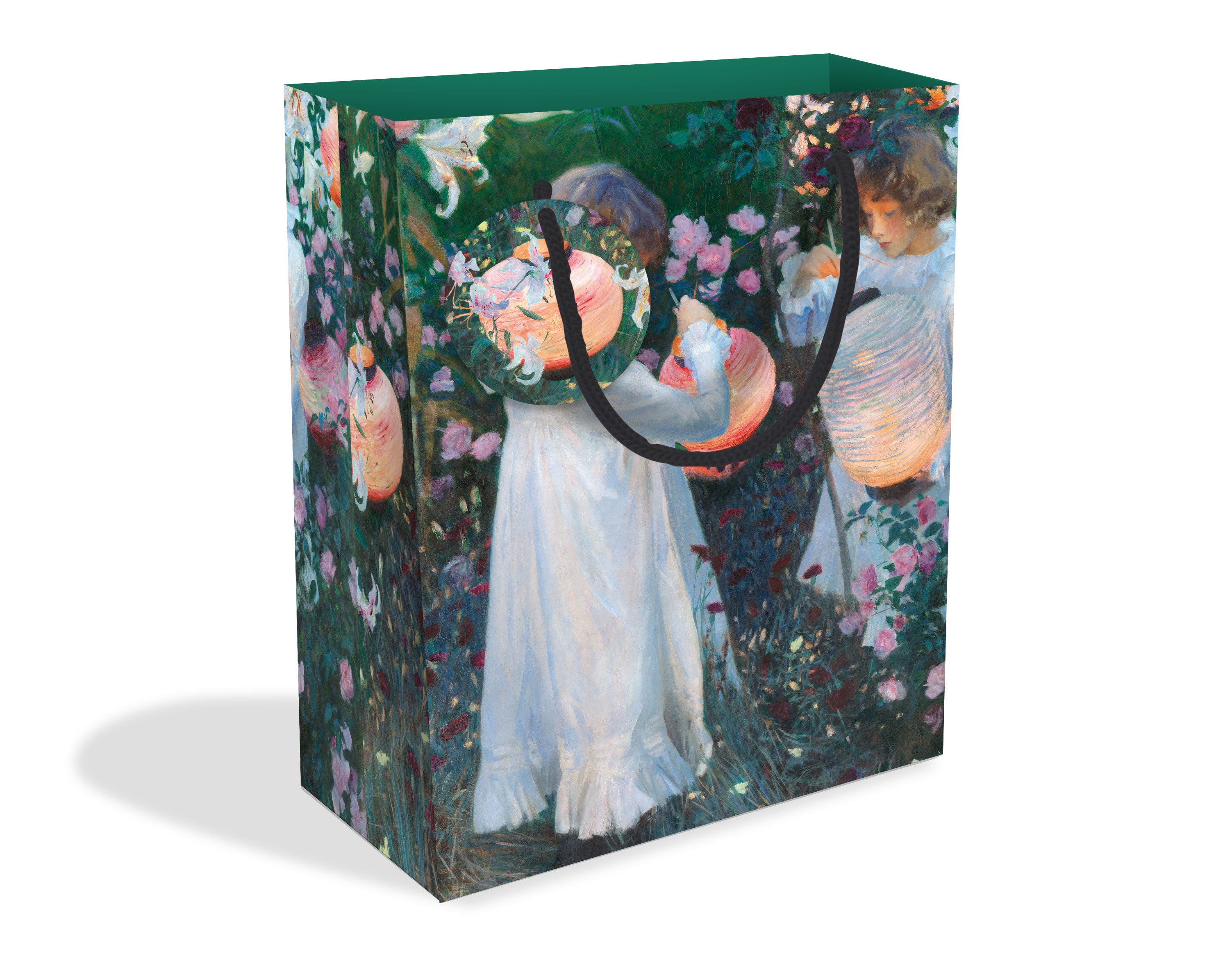 Tate Carnation Lily Rose by John Signer Sargent Medium Gift Bag with Tag - Bee's Emporium