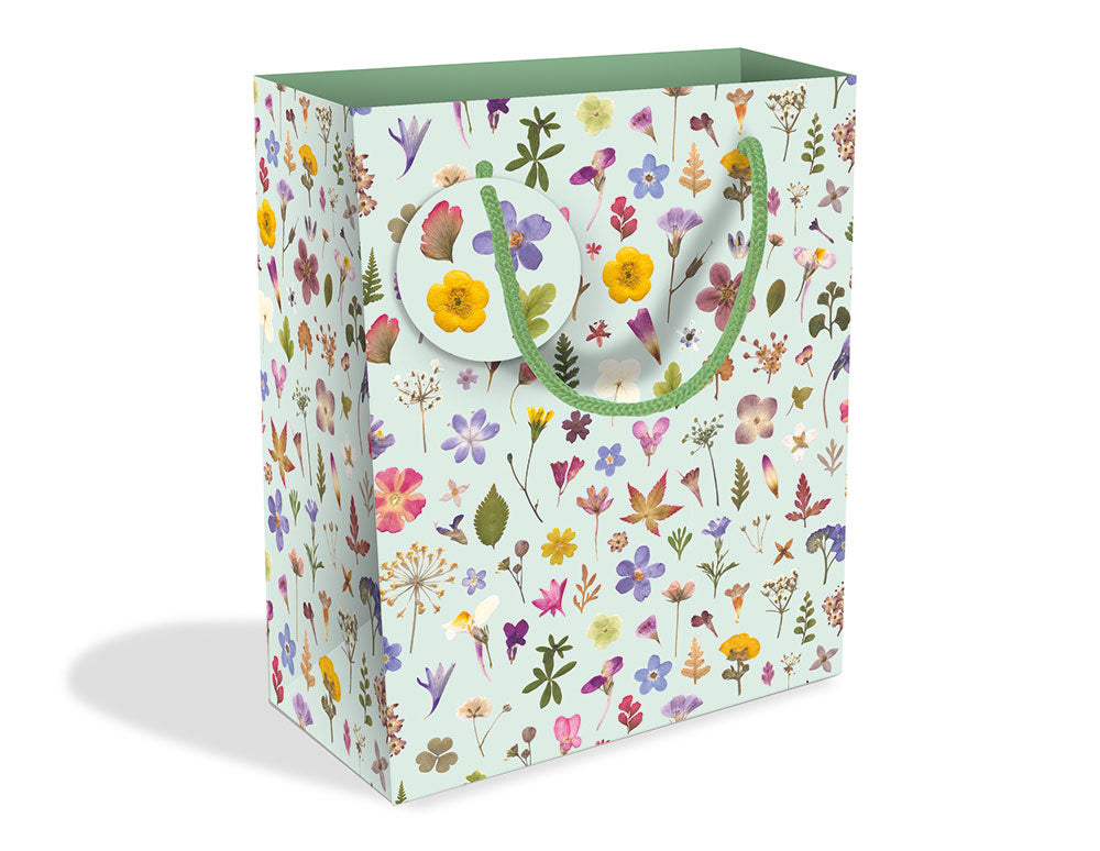 Wild Press by Helen Ahpornsiri - Mint Meadow Medium Gift Bag with Tag - Bee's Emporium