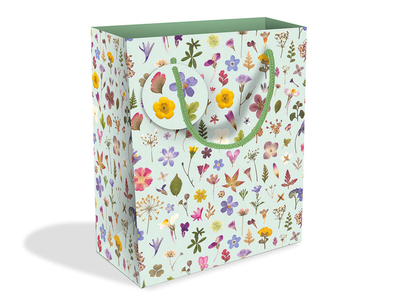 Wild Press by Helen Ahpornsiri - Mint Meadow Medium Gift Bag with Tag