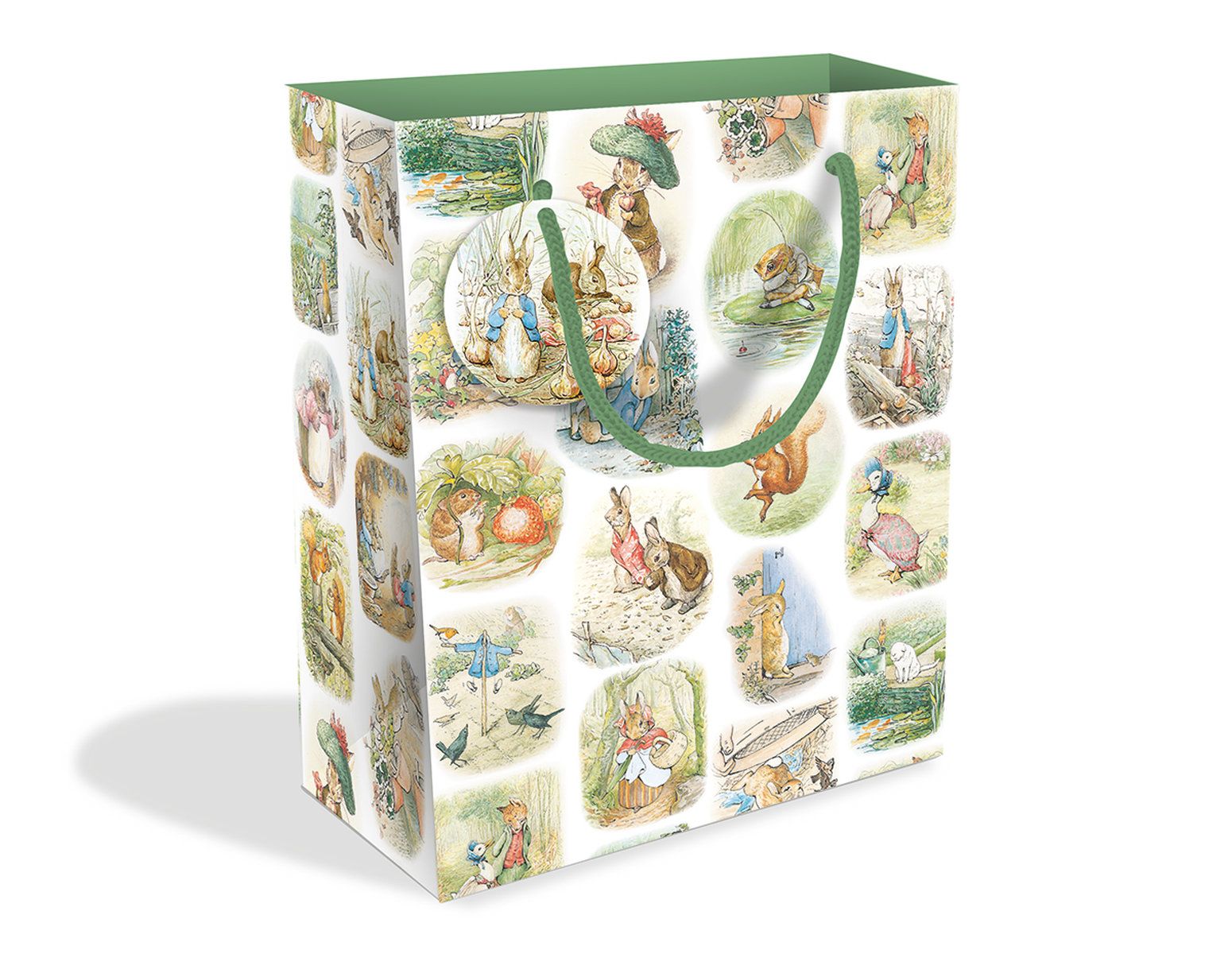 Peter Rabbit & Friends by Beatrix Potter Medium Gift Bag with Tag