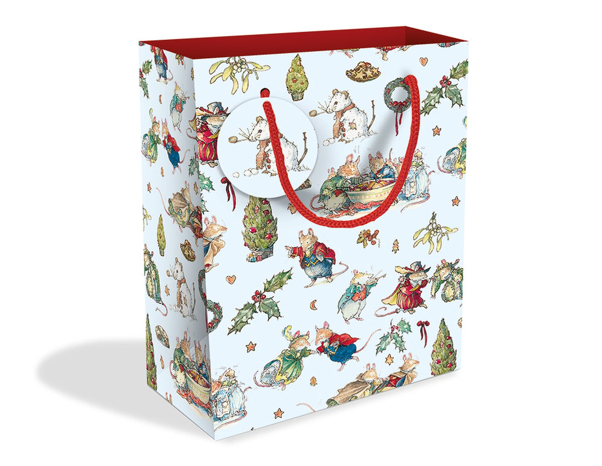 Brambly Hedge Winter Ball Christmas Medium Gift Bag with Tag