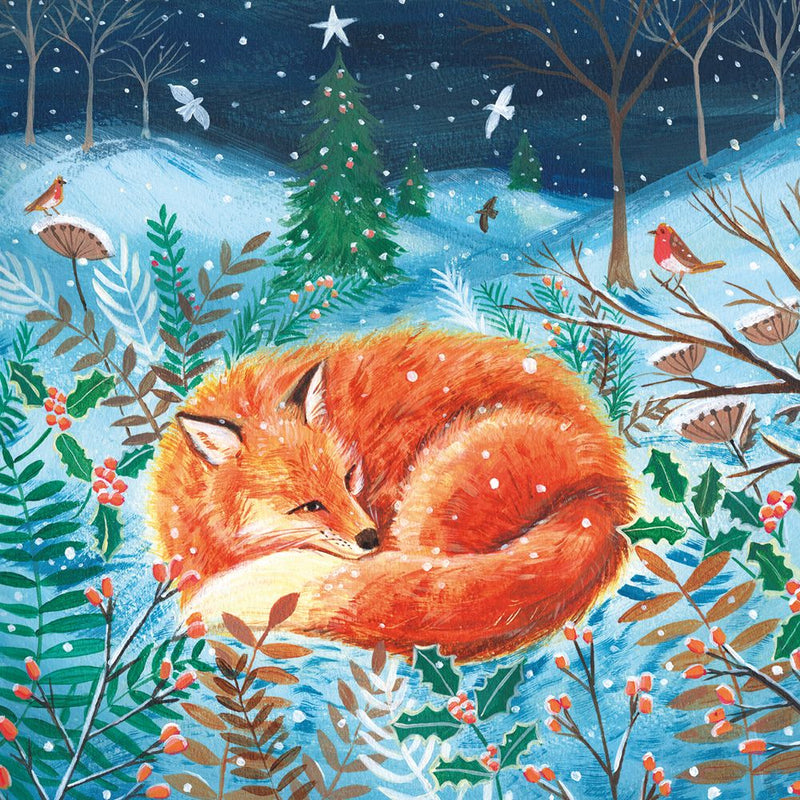 Fox in the Snow by Mary Stubberfield Pack of 8 Charity Christmas Cards
