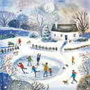Skating on the Pond by Deva Evans Pack of 8 Charity Christmas Cards