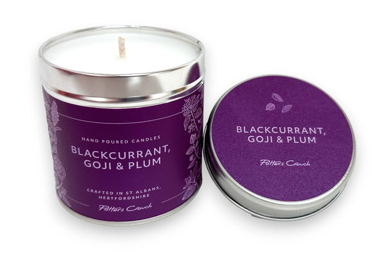 Potters Crouch - Wellness Candle Tin - Blackcurrant, Goji & Plum