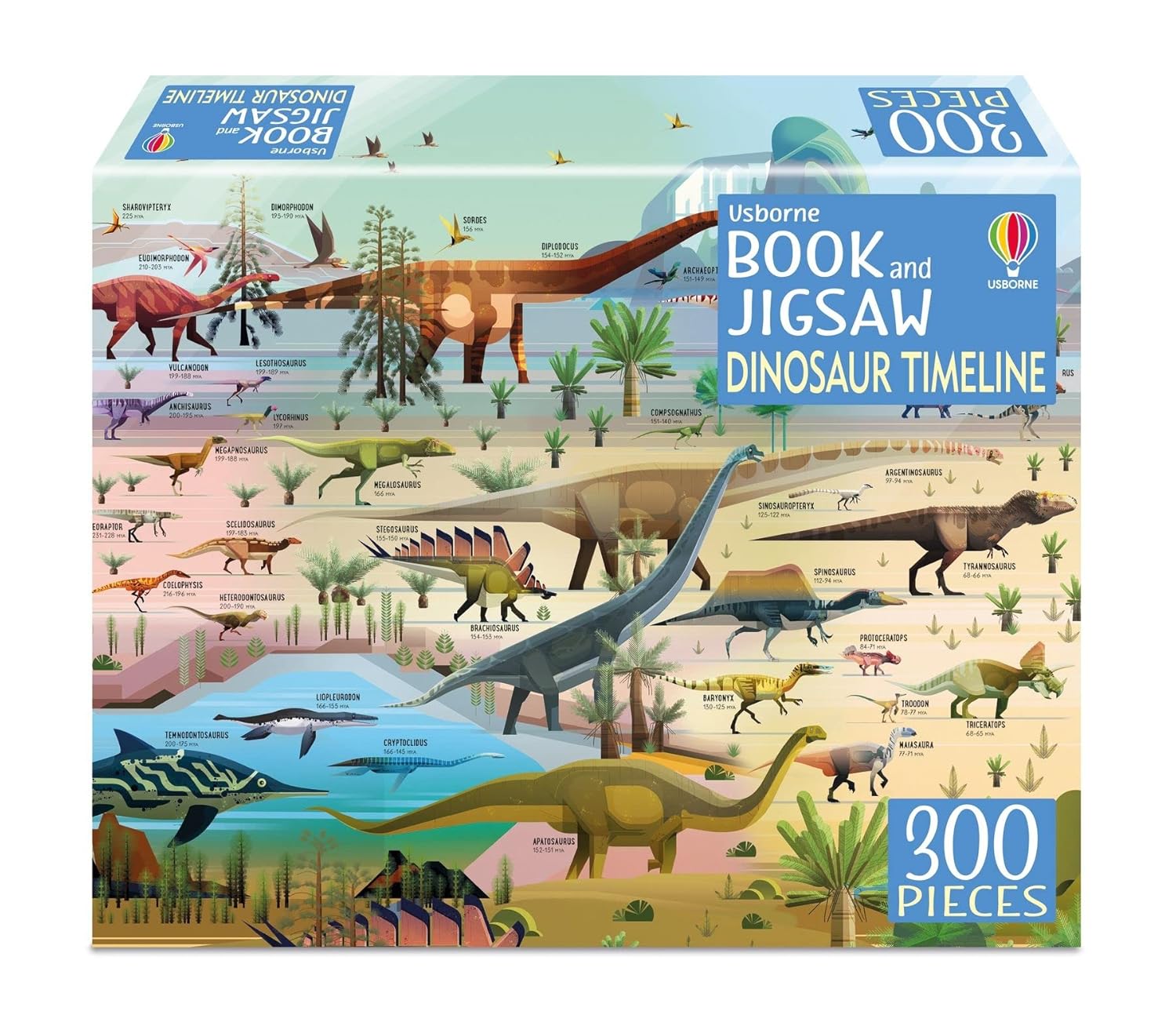 Book and Jigsaw Dinosaur Timeline (Paperback) - Bee's Emporium