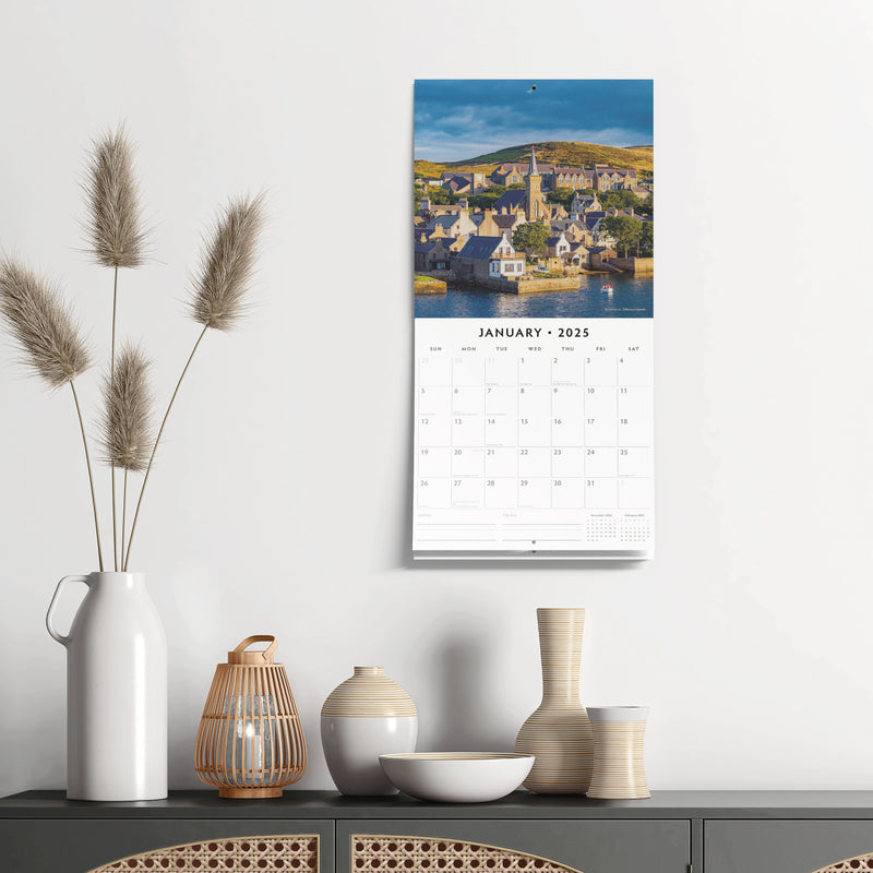 Britain's Most Beautiful Villages 2025 Square Wall Calendar