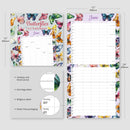 Butterflies Illustrated Family Organiser - 2026 Square Wall Calendar