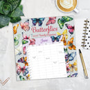 Butterflies Illustrated Family Organiser - 2026 Square Wall Calendar
