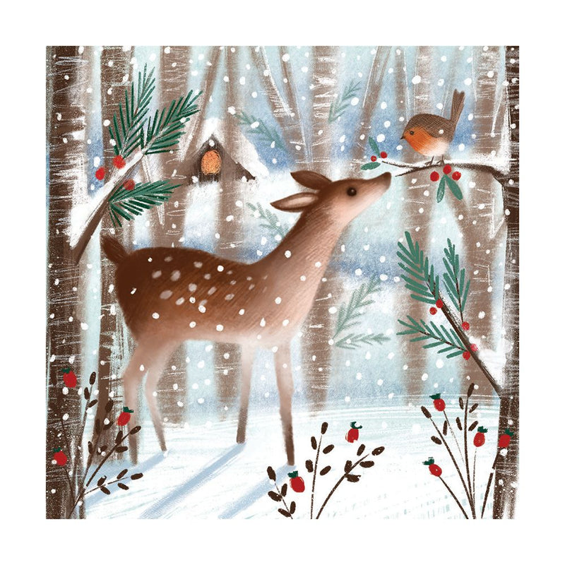 Snowy Greeting by Catherine Worsley Pack of 8 Christmas Cards