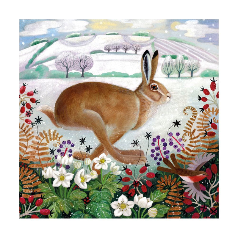 Winter Hare by Bex Parkin Pack of 8 Christmas Cards