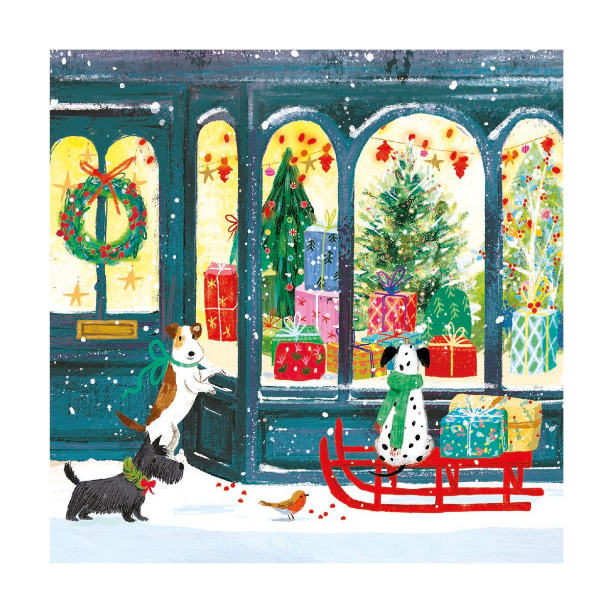 Doggy Gift Shop by Ag Jatkowska Pack of 8 Christmas Cards