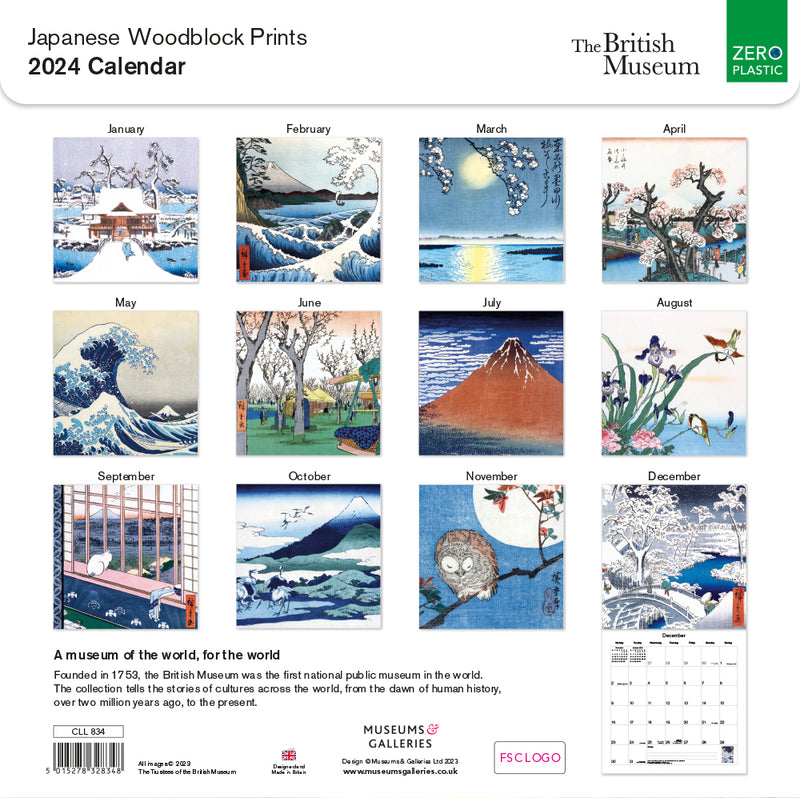The British Museum Japanese Woodblock Prints 2024 Wall Calendar