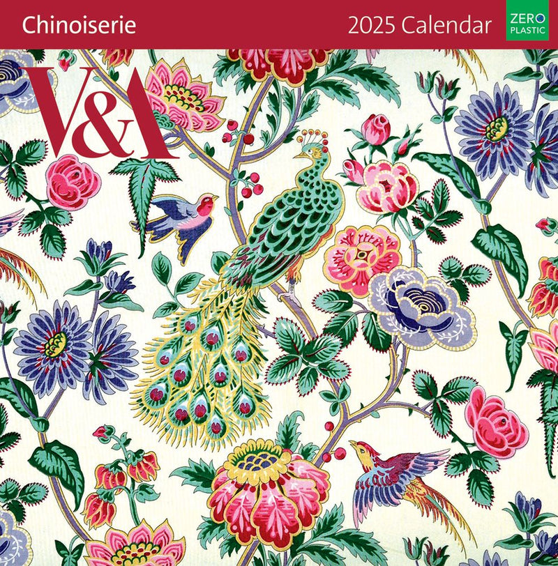 V&A Chinoiserie 2025 Square Wall Calendar