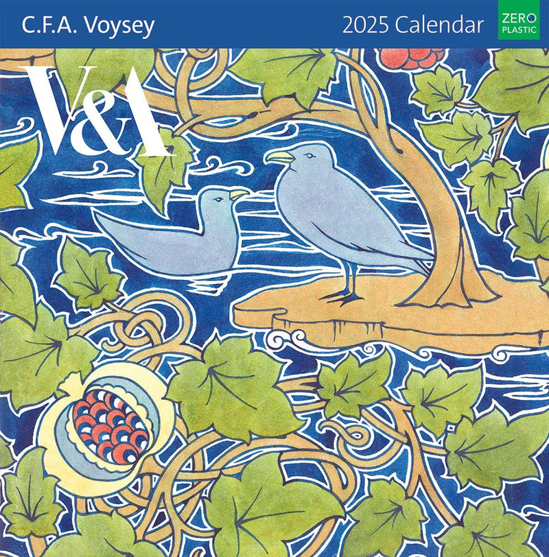 V&A C.F.A. Voysey 2025 Square Wall Calendar