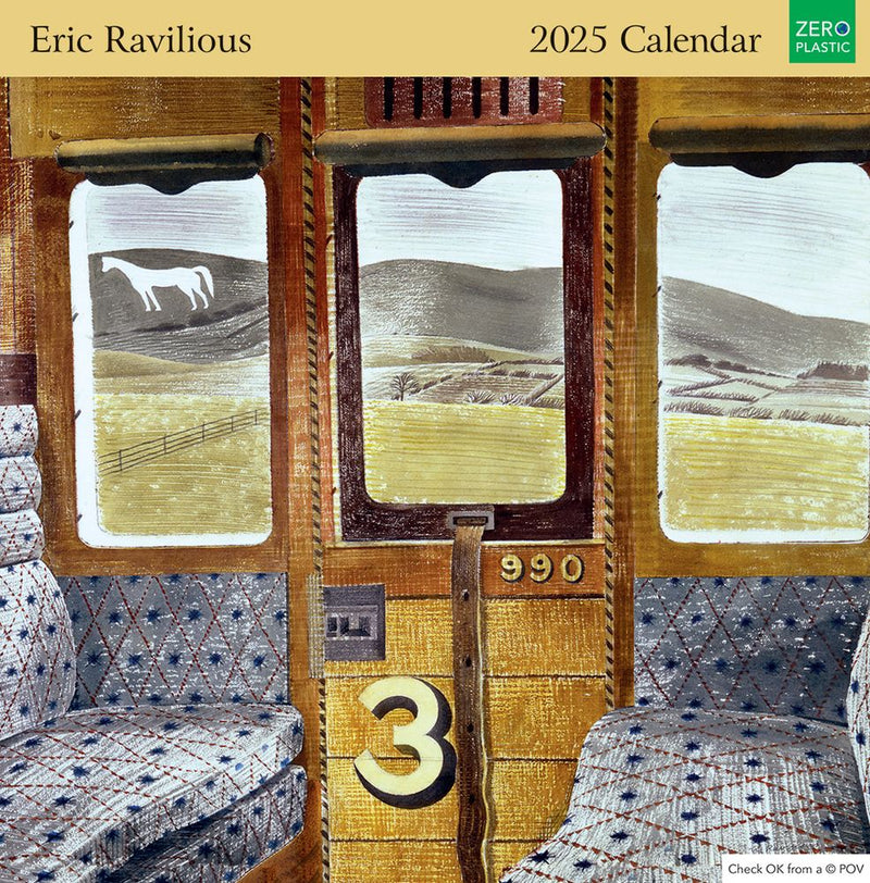 Eric Ravilious 2025 Square Wall Calendar