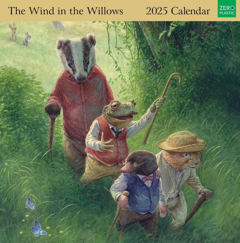 The Wind in the Willows by Chris Dunn 2025 Square Wall Calendar