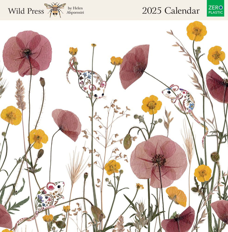 Wild Press by Helen Ahpornsiri 2025 Square Wall Calendar