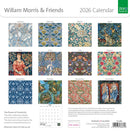 V&A William Morris & Friends 2026 Square Wall Calendar