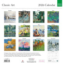 Classic Art 2026 Square Wall Calendar