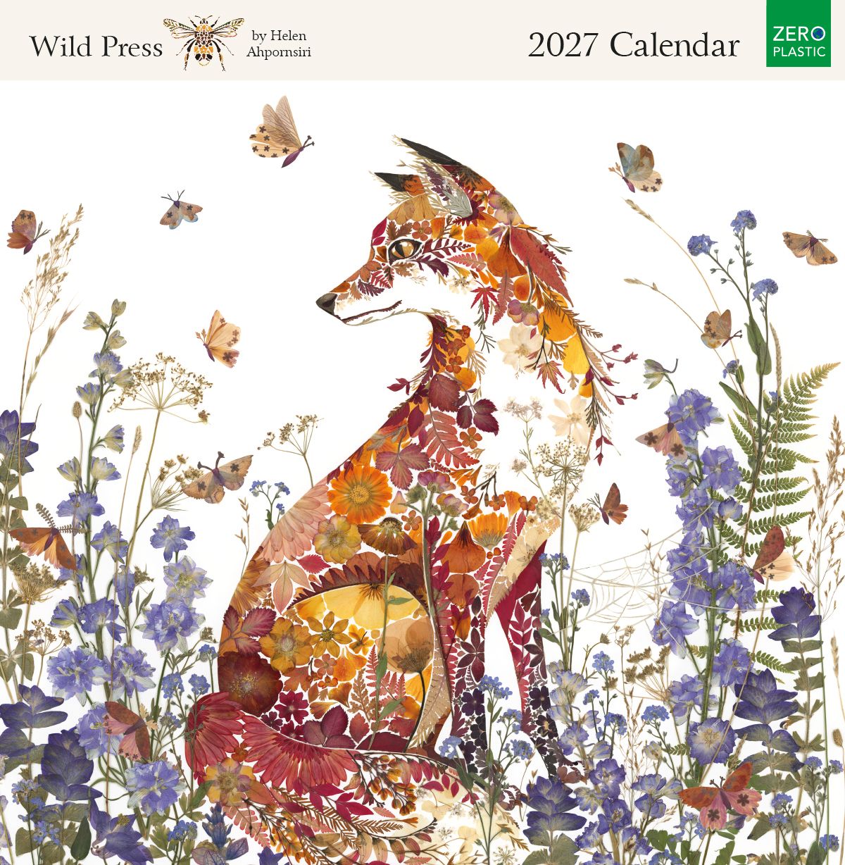 Wild Press by Helen Ahpornsiri 2027 Square Wall Calendar