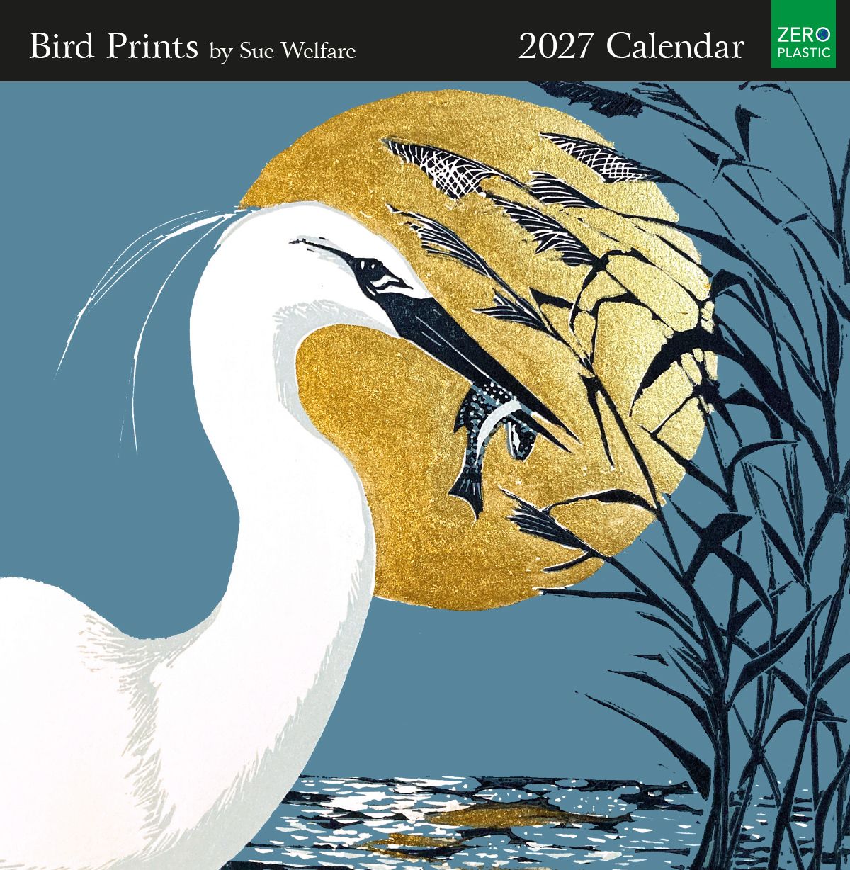 Bird Prints by Sue Welfare 2027 Square Wall Calendar