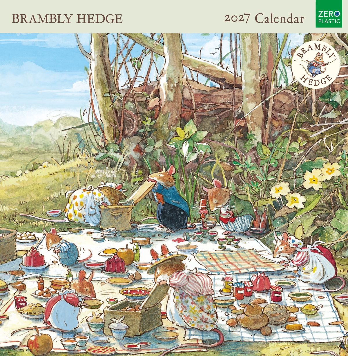 Brambly Hedge by Jill Barklem 2027 Square Wall Calendar