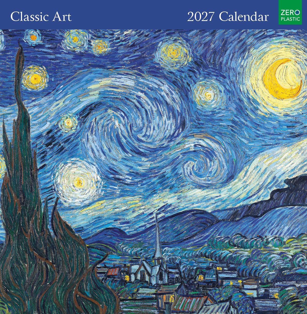 Classic Art 2027 Square Wall Calendar