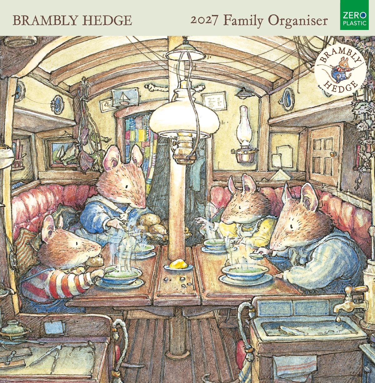 Brambly Hedge Family Organiser 2027 Square Wall Calendar